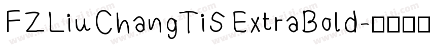 FZLiuChangTiS ExtraBold字体转换